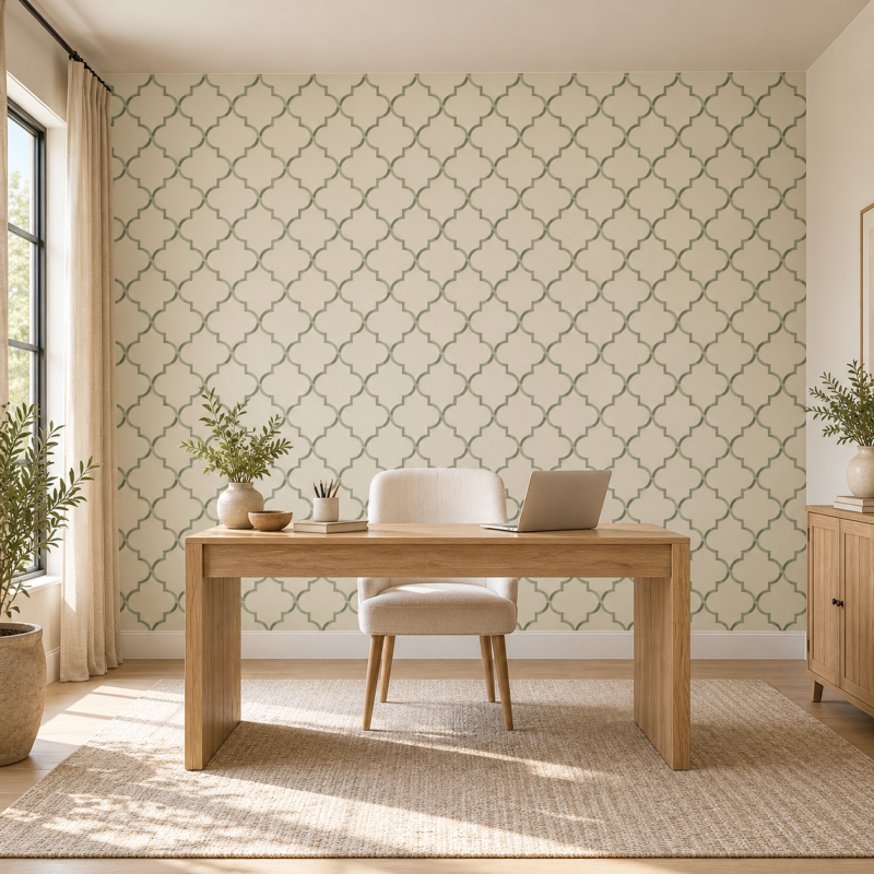 Wafa Noor Islamic Art Mural Designs for Accent Walls