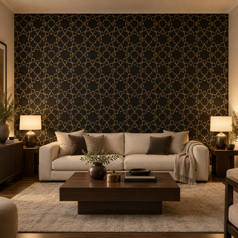 Wafa Noor Islamic Art Mural Ideas for Modern Living