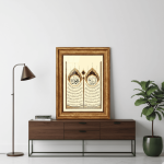Basmala & Ayetel Kürsi – Œuvre calligraphique encadrée