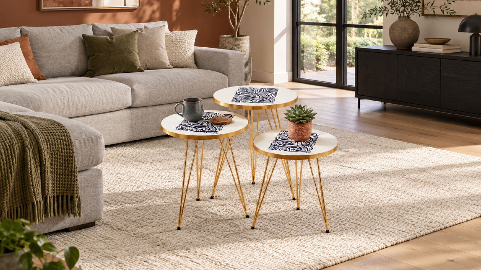 Wafa Noor Nesting Tables for Beautiful Living Room Displays
