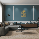 The Symmetry of Divine Names – Allah & Muhammad Metal Wall Art