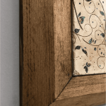 Art mural en pierre naturelle Muhammed– Décoration avec cadre en bois massif