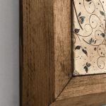 Art mural en pierre gravée du Prophète Muhammad – Décoration avec cadre en bois massif