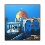 Dome of the Rock, Jerusalem – Original Oil Painting Art
