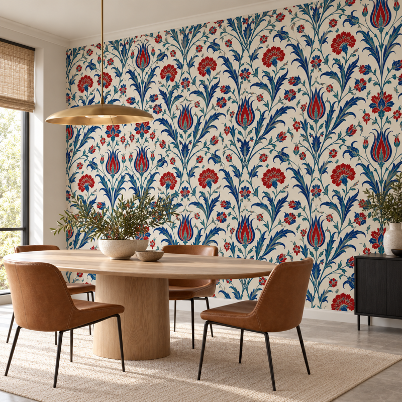 Wafa Noor Islamic Art Mural for Inspiring Interiors