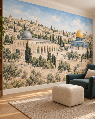 Jerusalem Wall Murals – Al-Aqsa and Golden Dome
