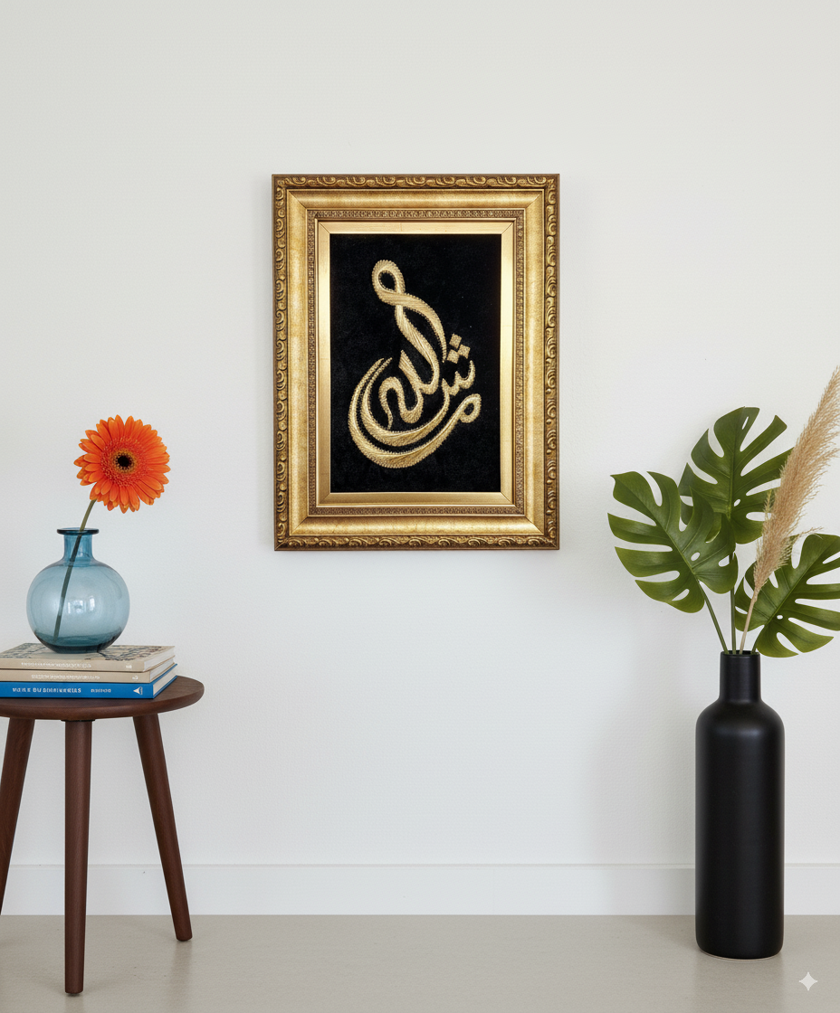 Mashallah” Gold Filography Wooden Wall Artrated Image September 24, 2025 - 9_39AM