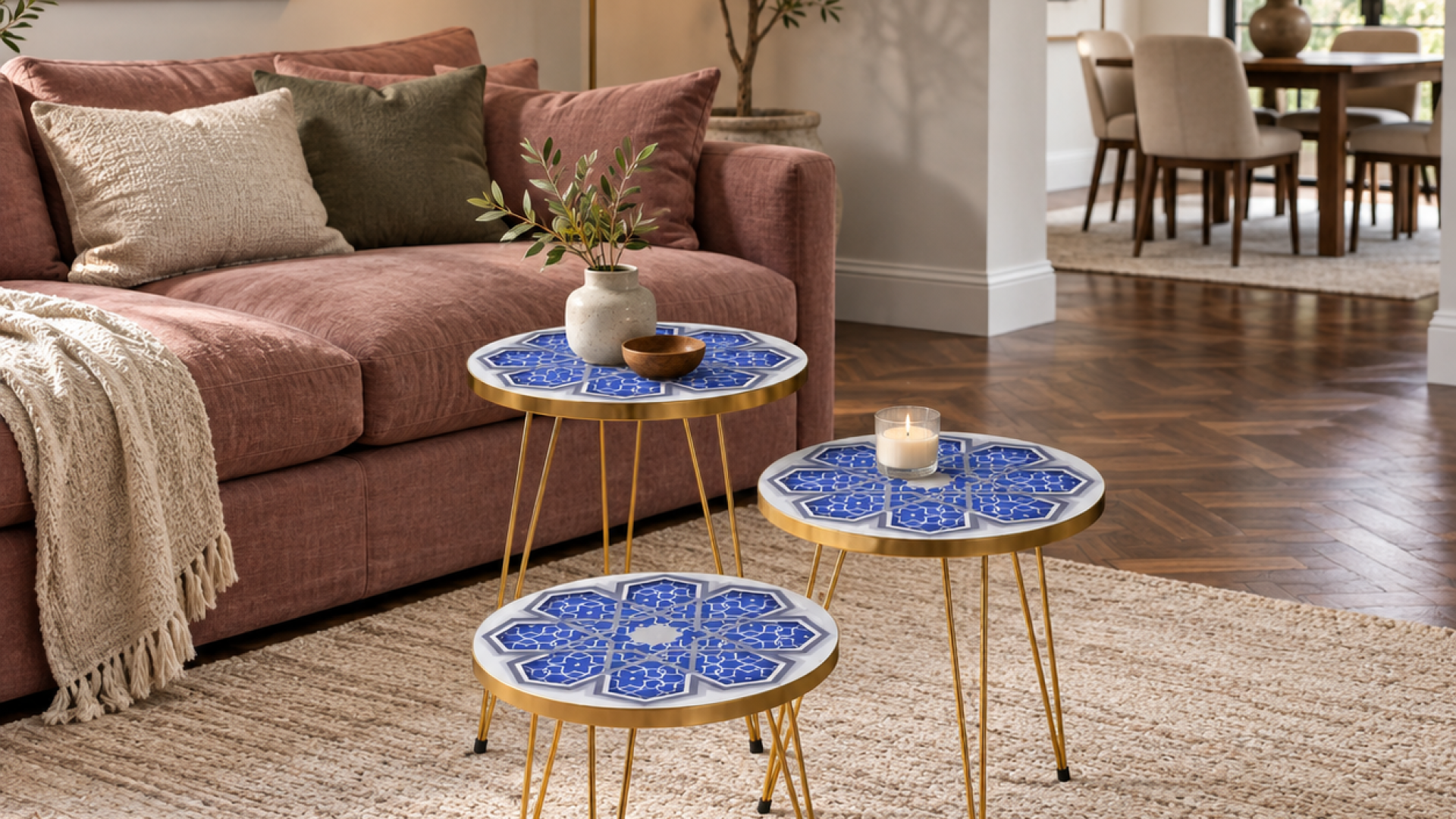 Wafa Noor Black Nesting Tables for Timeless Style