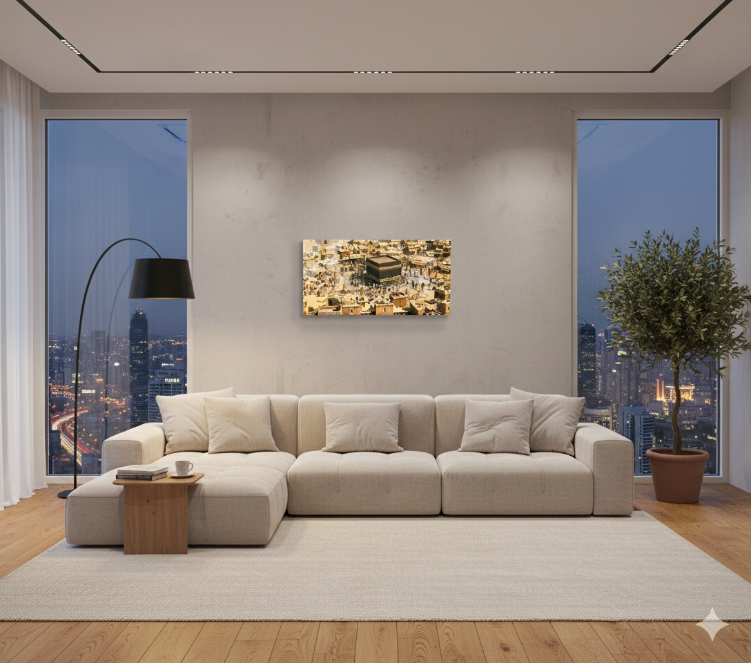 Mecca Kaaba Historic Photo Glass Wall Art Islamic Home Decorrated Image September 26, 2025 - 1_48PM