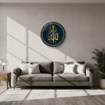 Arabic Calligraphy of Allah Name Glass Wall Art – Islamic Decor