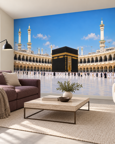 Kaaba Daylight Wall Murals – Clear Blue Mecca Sky