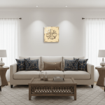 Arabic Calligraphy Brown Glass Wall Art Islamic Home Decor