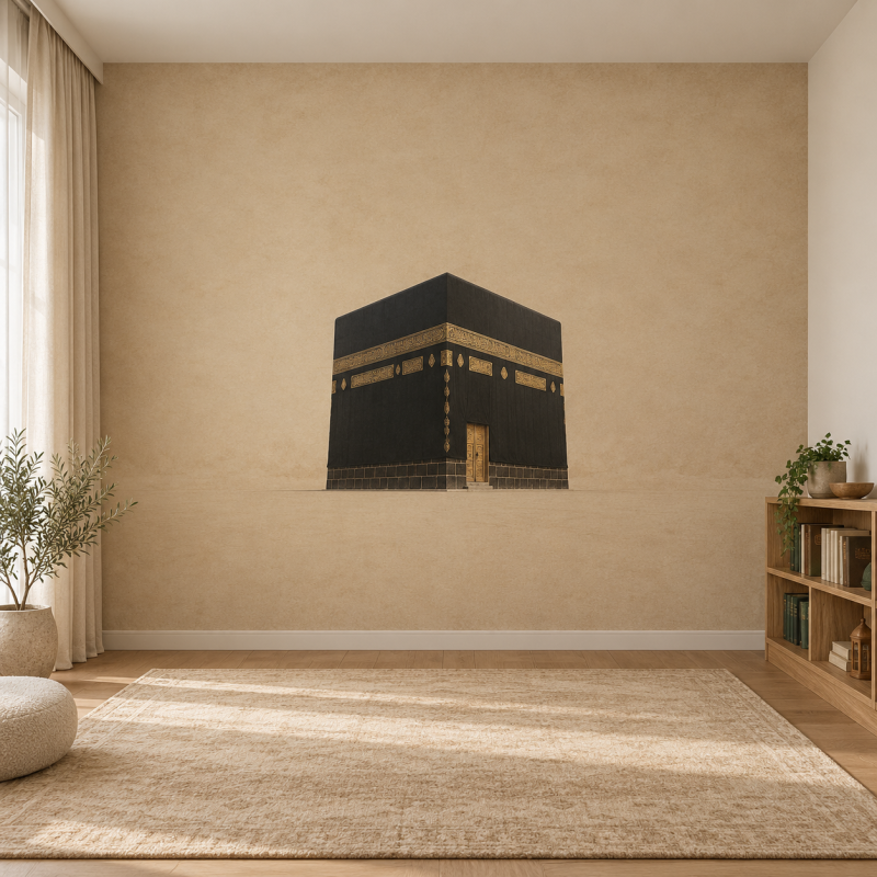 Wafa Noor Islamic Kaaba Wallpaper for Serene Wall Decor