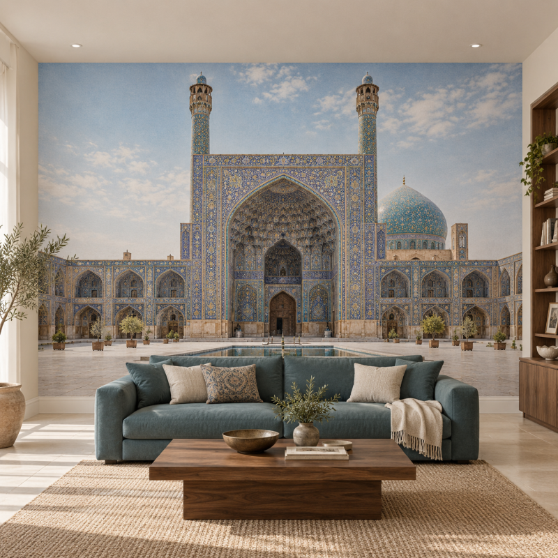 Wafa Noor Islamic Wall Art for Modern Living Room Decor